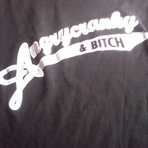 Woman M Discontinued ANGRY CRANKY & BITCH shirt